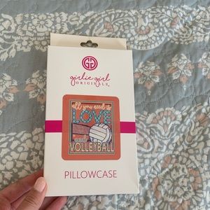 Girlie Girl Volleyball Pillow Case